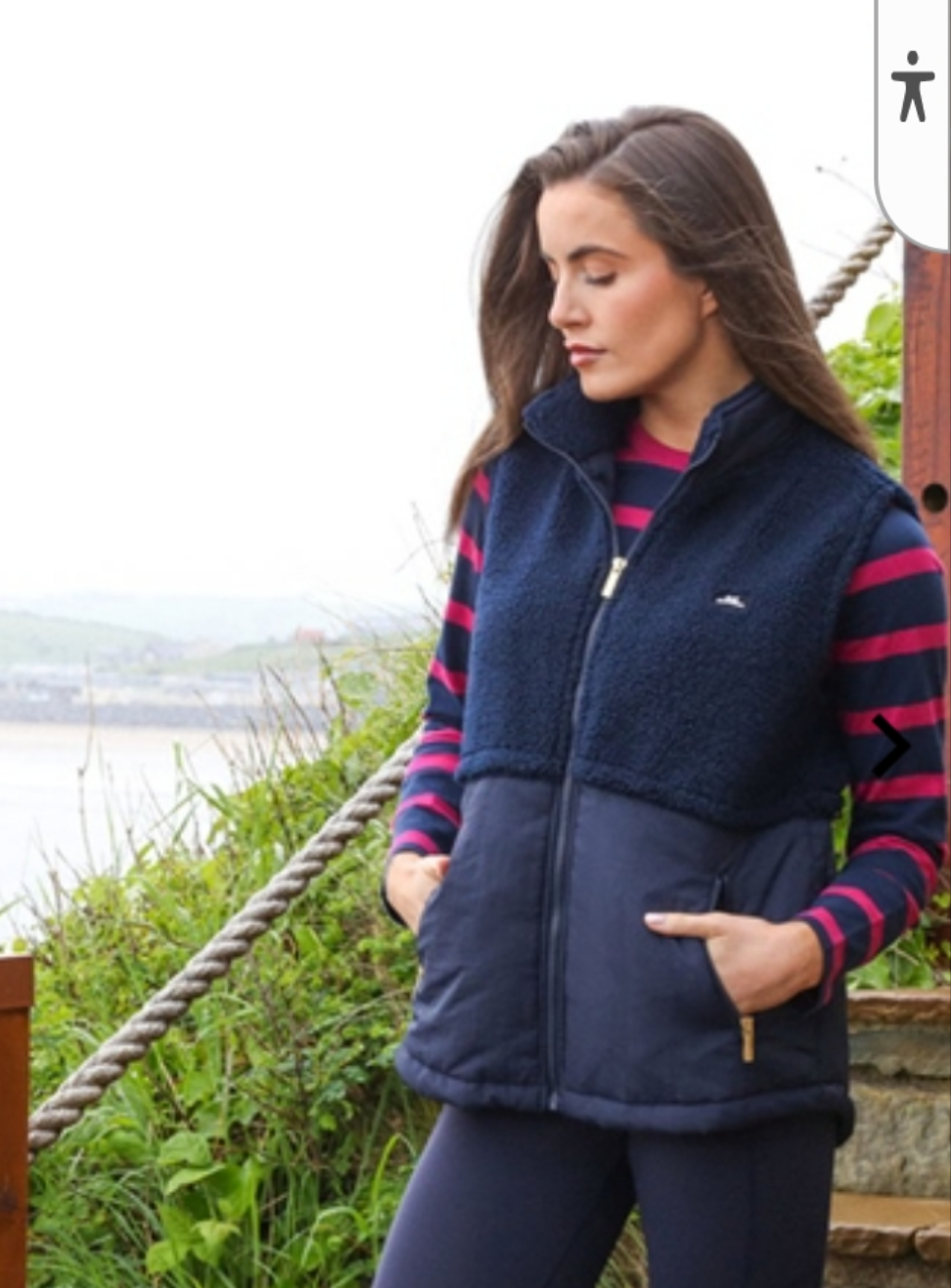 Relax & Renew Stylish Navy Gilet