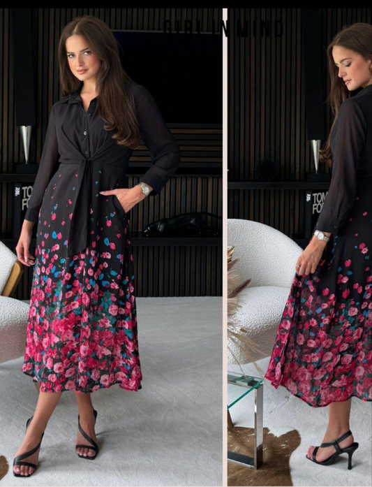 Isabella  pink floral  Detail