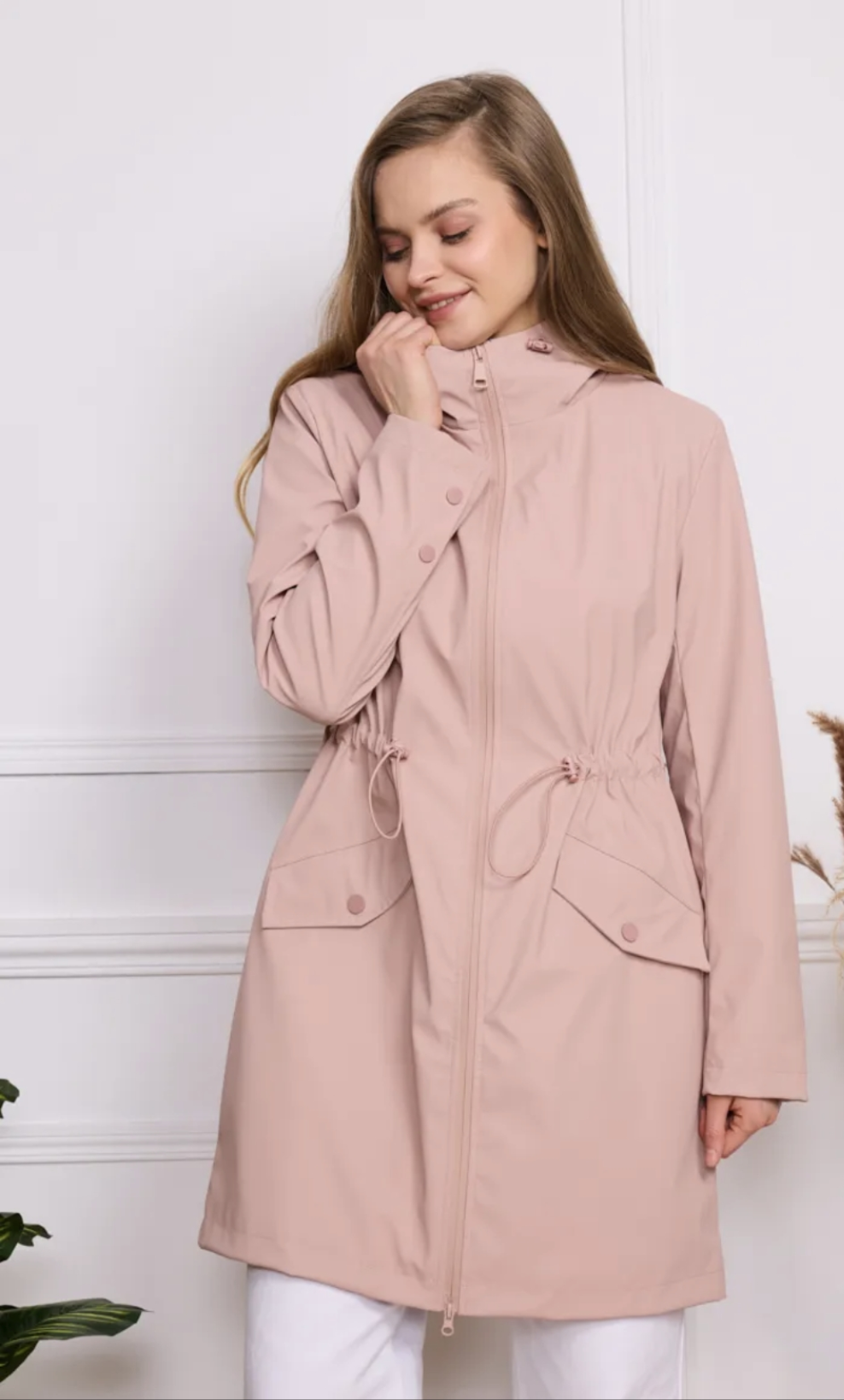 Estelle  Rose pink Raincoat