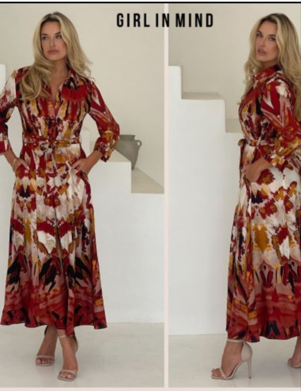 Angela  Shirt Maxi Dress