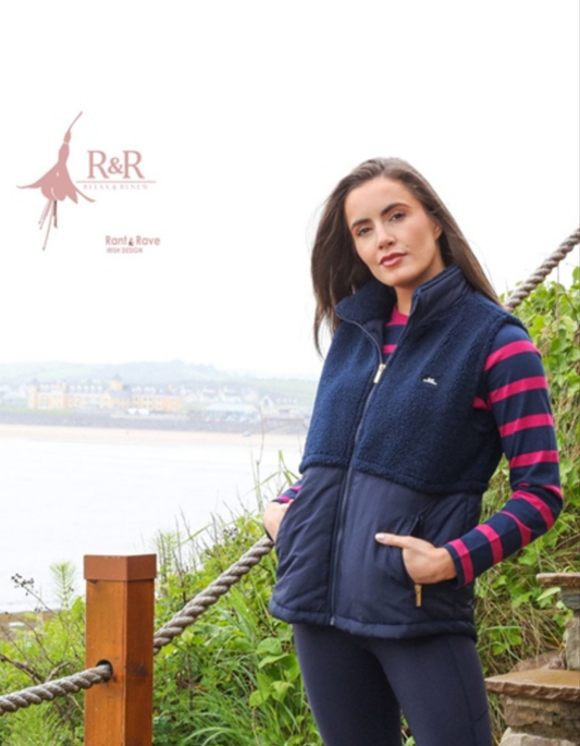 Relax  & Renew  Stylish Navy Gilet