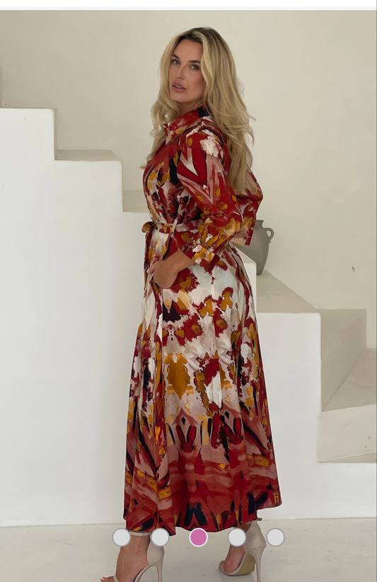 Angela  Shirt Maxi Dress