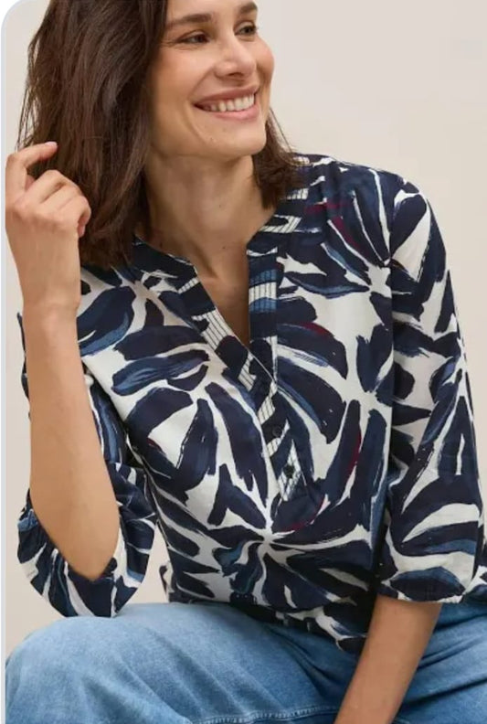Cecil Printed Light Cotton Blouse